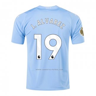 1ª Camiseta Manchester City Jugador J.Alvarez 2023-2024