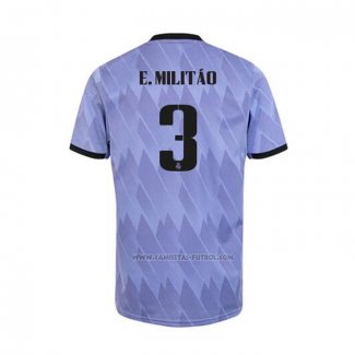 2ª Camiseta Real Madrid Jugador E.Militao 2022-2023