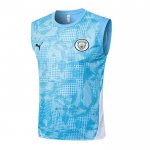 Camiseta de Entrenamiento Manchester City Sin Mangas 2025-2026 Azul