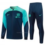 Chandal de Chaqueta del Barcelona 2023-2024 Azul