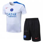 Chandal del Paris Saint-Germain Manga Corta 2025-2026 Blanco - Pantalon Corto