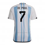 1ª Camiseta Argentina Jugador De Paul 2022