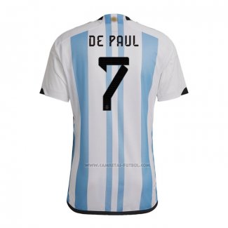 1ª Camiseta Argentina Jugador De Paul 2022