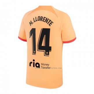 3ª Camiseta Atletico Madrid Jugador M.Llorente 2022-2023