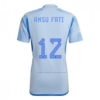 2ª Camiseta Espana Jugador Ansu Fati 2022