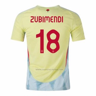 2ª Camiseta Espana Jugador Zubimendi 2024