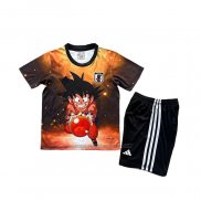 Camiseta Japon Dragon Ball Nino 2025 Negro Naranja