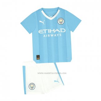 1ª Camiseta Manchester City Nino 2023-2024