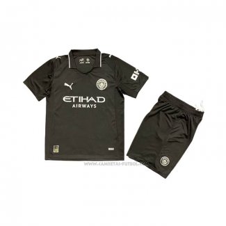 3ª Camiseta Manchester City Nino 2025-2026