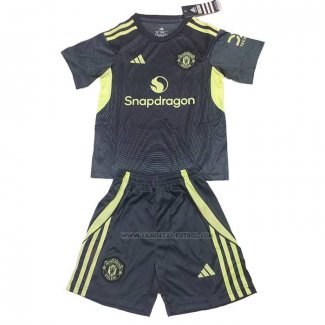 2ª Camiseta Manchester United Portero Nino 2025-2026