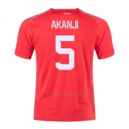 1ª Camiseta Suiza Jugador Akanji 2022