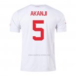 2ª Camiseta Suiza Jugador Akanji 2022
