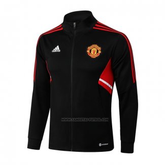 Chaqueta del Manchester United 2022-2023 Negro y Rojo