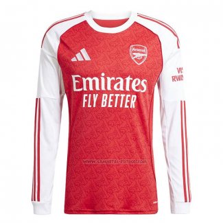 1ª Camiseta Arsenal Manga Larga 2025-2026