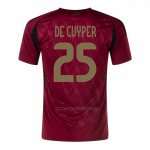 1ª Camiseta Belgica Jugador De Cuyper 2024