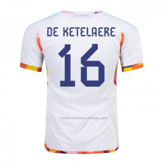 2ª Camiseta Belgica Jugador De Ketelaere 2022