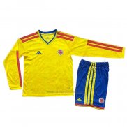 1ª Camiseta Colombia Manga Larga Nino 2026