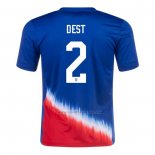 2ª Camiseta Estados Unidos Jugador Dest 2024