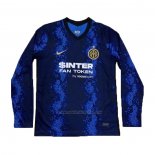 1ª Camiseta Inter Milan Manga Larga 2021-2022