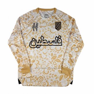 Camiseta Palestina Special Manga Larga 2025-2026 Amarillo