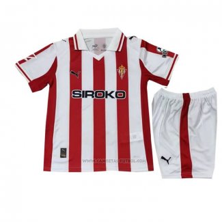 1ª Camiseta Sporting de Gijon Nino 2025-2026
