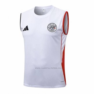 Camiseta de Entrenamiento Ajax Sin Mangas 2025-2026 Blanco