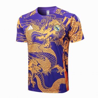 Camiseta de Entrenamiento Real Madrid Dragon 2024-2025 Purpura