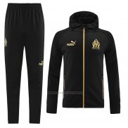 Chandal con Capucha del Olympique Marsella 2022-2023 Negro