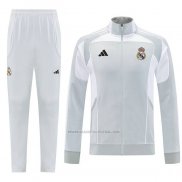 Chandal de Chaqueta del Real Madrid 2025-2026 Gris Blanco