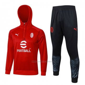 Chandal de Sudadera del AC Milan 2023-2024 Rojo