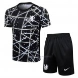 Chandal del Chelsea Manga Corta 2025-2026 Negro - Pantalon Corto