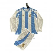 1ª Camiseta Argentina Manga Larga Nino 2024