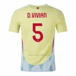 2ª Camiseta Espana Jugador D.Vivian 2024
