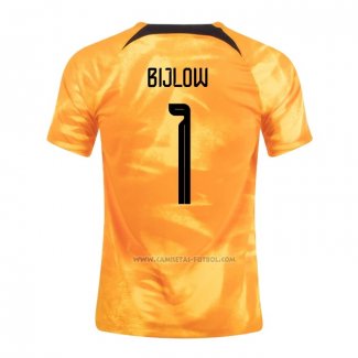 1ª Camiseta Paises Bajos Jugador Bijlow 2022