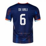 2ª Camiseta Paises Bajos Jugador De Vrij 2024-2025