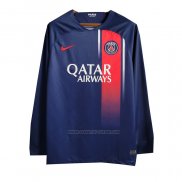 1ª Camiseta Paris Saint-Germain Manga Larga 2023-2024