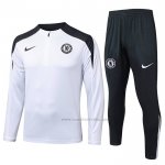 Chandal de Sudadera del Chelsea Nino 2025-2026 Blanco