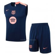 Chandal del Barcelona Sin Mangas 2025-2026 Azul Rosa