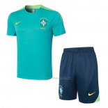 Chandal del Brasil Manga Corta 2024-2025 Verde - Pantalon Corto