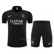 Chandal del Paris Saint-Germain Manga Corta 2023-2024 Negro - Pantalon Corto