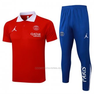 Conjunto Polo del Paris Saint-Germain 2024-2025 Rojo