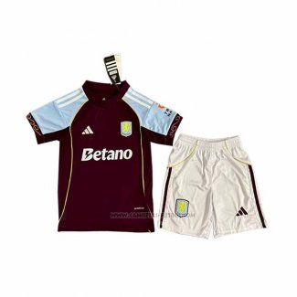 1ª Camiseta Aston Villa Nino 2025-2026
