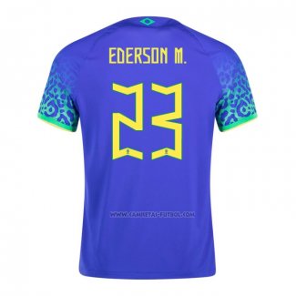 2ª Camiseta Brasil Jugador Ederson M. 2022