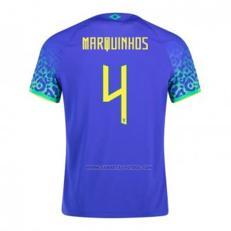 2ª Camiseta Brasil Jugador Marquinhos 2022