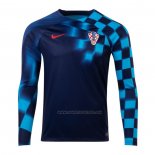 2ª Camiseta Croacia Manga Larga 2022