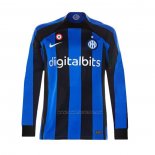 1ª Camiseta Inter Milan Manga Larga 2022-2023