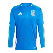 1ª Camiseta Italia Manga Larga 2024-2025