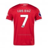 1ª Camiseta Liverpool Jugador Luis Diaz 2023-2024