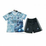 Camiseta Real Madrid Dragon Nino 2025-2026 Azul