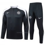 Chandal de Sudadera del Chelsea Nino 2025-2026 Negro